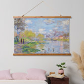 Claude Monet - Lente aan de Seine Hangend Wandkleed (Slaapkamer)