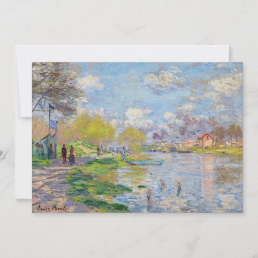 Claude Monet - Lente aan de Seine Kaart (Voorkant)