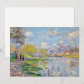 Claude Monet - Lente aan de Seine Kaart (Voorkant / Achterkant)