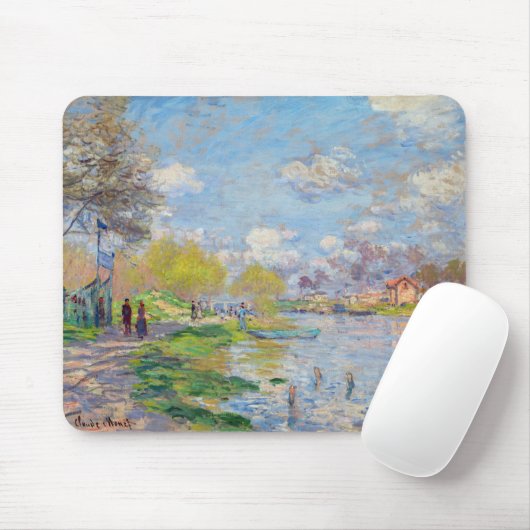 Claude Monet - Lente aan de Seine Muismat (Met muis)