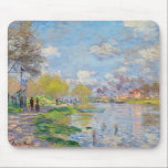 Claude Monet - Lente aan de Seine Muismat<br><div class="desc">Lente aan de Seine - Claude Monet,  1875</div>