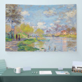 Claude Monet - Lente aan de Seine Spandoek (Beurs)