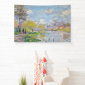 Claude Monet - Lente aan de Seine Spandoek (Insitu)