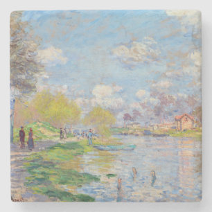 Claude Monet - Lente aan de Seine Stenen Onderzetter