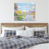 Claude Monet - Lente bij de Seine Canvas Afdruk (Insitu (Slaapkamer))