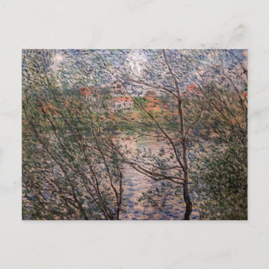Claude Monet - Lente door de takken Briefkaart (Voorkant)