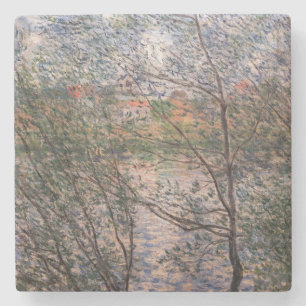 Claude Monet - Lente door de takken Stenen Onderzetter