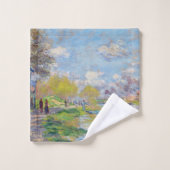 Claude Monet - Lente van de Seine Bad Handdoek (Wasdoekje)