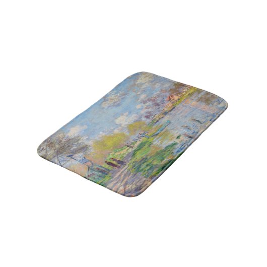 Claude Monet - Lente van de Seine Badmat (Gekanteld)