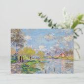 Claude Monet - Lente van de Seine Bedankkaart (Staand voorkant)