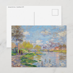 Claude Monet - Lente van de Seine Briefkaart