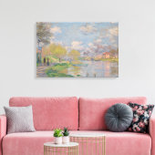 Claude Monet - Lente van de Seine Canvas Afdruk (Insitu (Woonkamer))