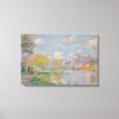 Claude Monet - Lente van de Seine Canvas Afdruk (Voorkant)