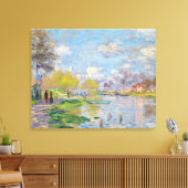 Claude Monet - Lente van de Seine Canvas Afdruk (Insitu (Woonkamer))