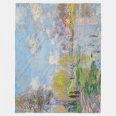 Claude Monet - Lente van de Seine Fleece Deken (Voorkant)