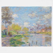 Claude Monet - Lente van de Seine Fleece Deken (Voorkant (Horizontaal))