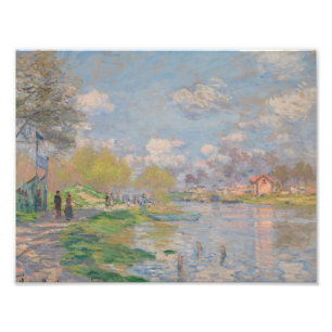 Claude Monet - Lente van de Seine Foto Afdruk