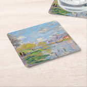 Claude Monet - Lente van de Seine Kartonnen Onderzetters (Schuin)