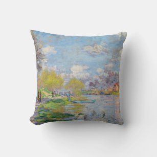 Claude Monet - Lente van de Seine Kussen
