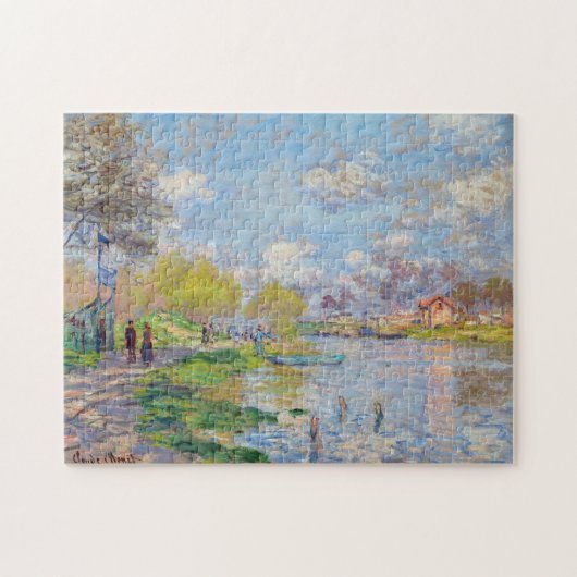 Claude Monet - Lente van de Seine Legpuzzel (Horizontaal)