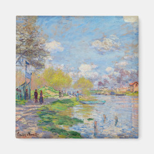 Claude Monet - Lente van de Seine Magneet