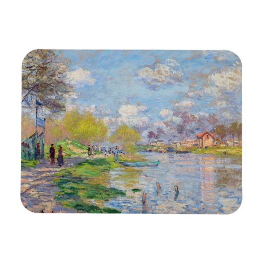 Claude Monet - Lente van de Seine Magneet (Horizontaal)