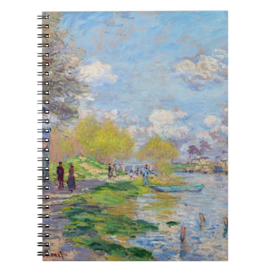 Claude Monet - Lente van de Seine Notitieboek (Voorkant)