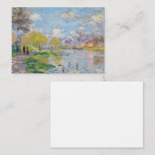 Claude Monet - Lente van de Seine Notitiekaartje (Voorkant / Achterkant)