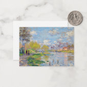 Claude Monet - Lente van de Seine Notitiekaartje (Voorkant / Achterkant in situ)