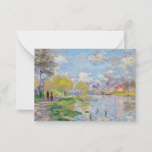 Claude Monet - Lente van de Seine Notitiekaartje