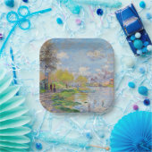 Claude Monet - Lente van de Seine Papieren Bordje (Feest)