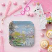 Claude Monet - Lente van de Seine Papieren Bordje (Feest)