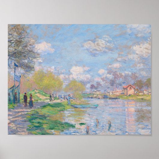 Claude Monet - Lente van de Seine Poster (Voorkant)