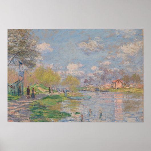 Claude Monet - Lente van de Seine Poster (Voorkant)