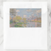 Claude Monet - Lente van de Seine Rechthoekige Sticker (Tas)