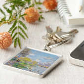 Claude Monet - Lente van de Seine Sleutelhanger (Zijkant)