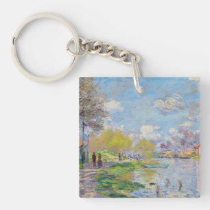 Claude Monet - Lente van de Seine Sleutelhanger