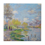 Claude Monet - Lente van de Seine Tegeltje<br><div class="desc">Lente van de Seine - Claude Monet,  1875</div>