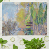 Claude Monet - Lente van de Seine Theedoek (Gevouwen)