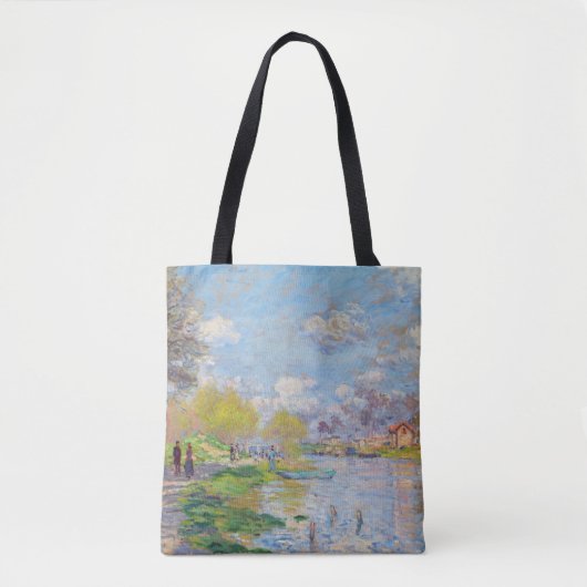 Claude Monet - Lente van de Seine Tote Bag (Voorkant)