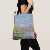 Claude Monet - Lente van de Seine Tote Bag (Dichtbij)