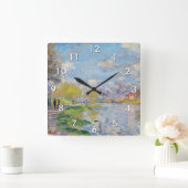 Claude Monet - Lente van de Seine Vierkante Klok (Huis)