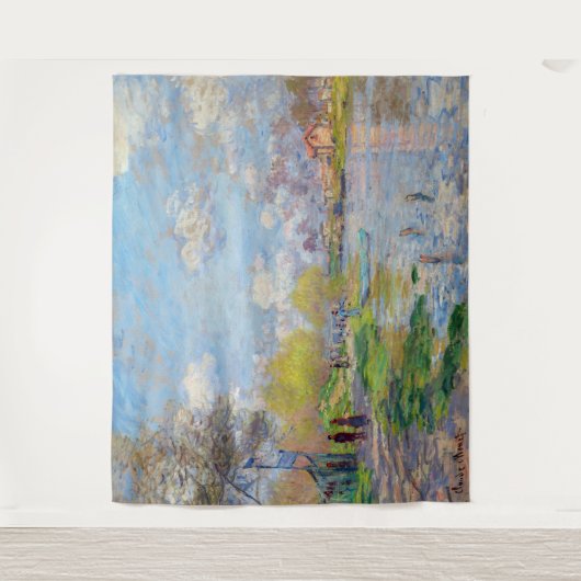 Claude Monet - Lente van de Seine Wandkleed (Voorkant)