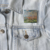 Claude Monet | Lente Vierkante Button 5,1 Cm (In situ)