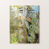 Claude Monet - Les bain de la Grenouillere puzzle Legpuzzel (Verticaal)
