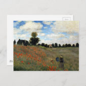Claude Monet - Les Coquelicots Briefkaart (Voorkant / Achterkant)