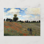 Claude Monet - Les Coquelicots Briefkaart (Voorkant)
