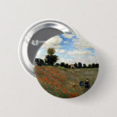 Claude Monet - Les Coquelicots Ronde Button 5,7 Cm (Voorkant /achterkant)