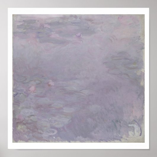 Claude Monet | Lichtgekleurde waterlio's Poster (Voorkant)