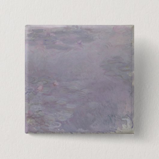 Claude Monet | Lichtgekleurde waterlio's Vierkante Button 5,1 Cm (Voorkant)